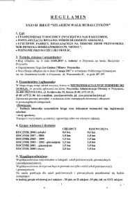 XXXVII Bieg "SZLAKIEM WALK HUBALCZYK&Oacute;W"