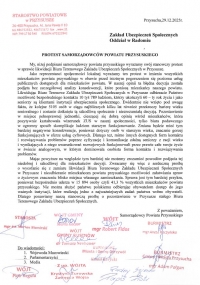 ❗PROTEST SAMORZĄDOWC&Oacute;W POWIATU PRZYSUSKIEGO W SPRAWIE LIKWIDACJI BIURA TERENOWEGO ZUS W PRZYSUSZE❗⛔️