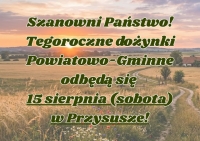 Dożynki Powiatowo-Gminne 2026