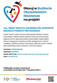 Zaproszenie do wzięcia udziału w głosowaniu nad Budżetem Obywatelskim Mazowsza