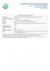 Ostrzeżenie meteorologiczne
