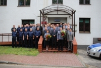 Pożegnanie Zastępcy Komendatna Powiatowego Policji w Przysusze mł. insp. mgr Adama Czyżewskiego, kt&oacute;ry z dniem 1 czerwca  obejmie obowiązki  komendanta powiatowego policji w Garwolinie.