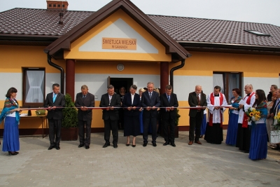 Fotorelacja z otwarcia świetlicy wiejskiej w Gałkach gm. Rusin&oacute;w