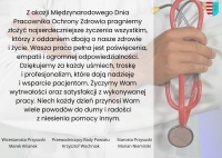 Życzenia dla pracownik&oacute;w służby zdrowia