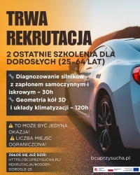 Zachęcamy do korzystania z bezpłatnych szkoleń w Branżowym Centrum Umiejętności w Przysusze.
