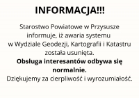 Obsługa w Wydziale Geodezji, Kartografii i Katastru wznowiona‼️