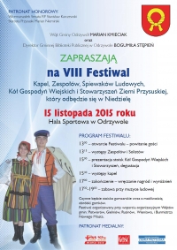 Zaproszenie na Festiwal Kapel Ludowych w Odrzywole