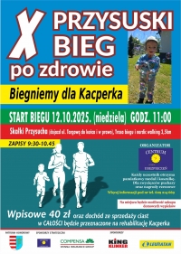 Zapraszamy na X Przysuski Bieg po zdrowie.