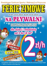 Ferie zimowe na basenie.Zapraszamy!!!