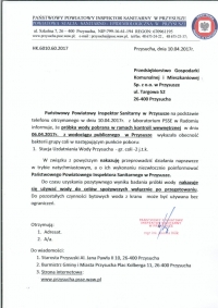 Bakteria Coli w Przysusze- Sanepid Ostrzega!!