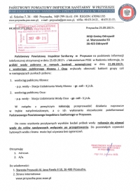 Bakteria coli w gminie Odrzyw&oacute;ł.